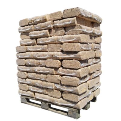 Verdichtetes Holz – Waldziegel – Palette mit 1080 kg