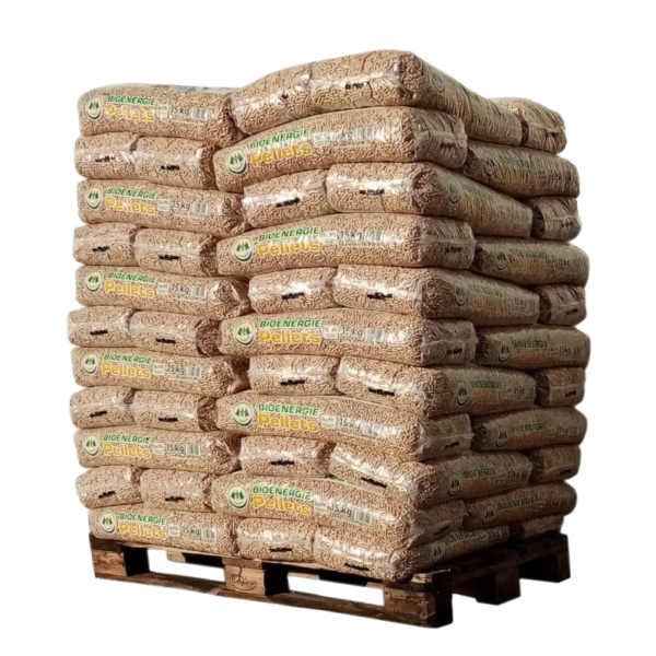 Bioenergie-Holzpellets – Palette mit 66 Säcken à 15 kg
