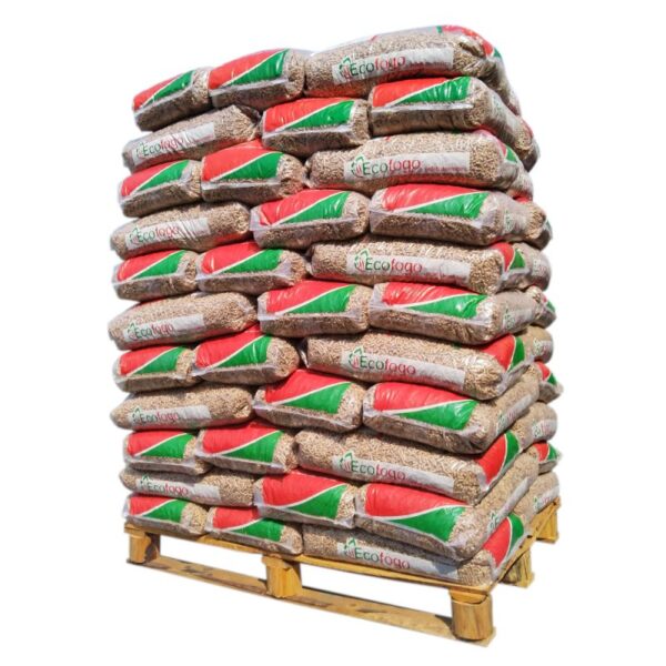 EcoFogo Pellet - Palette von 66 15 kg Taschen
