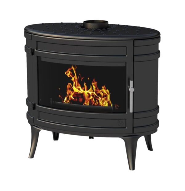 Mandor 8–18 kW Holzofen aus Gusseisen mit 66 cm langen Holzscheiten – INVICTA