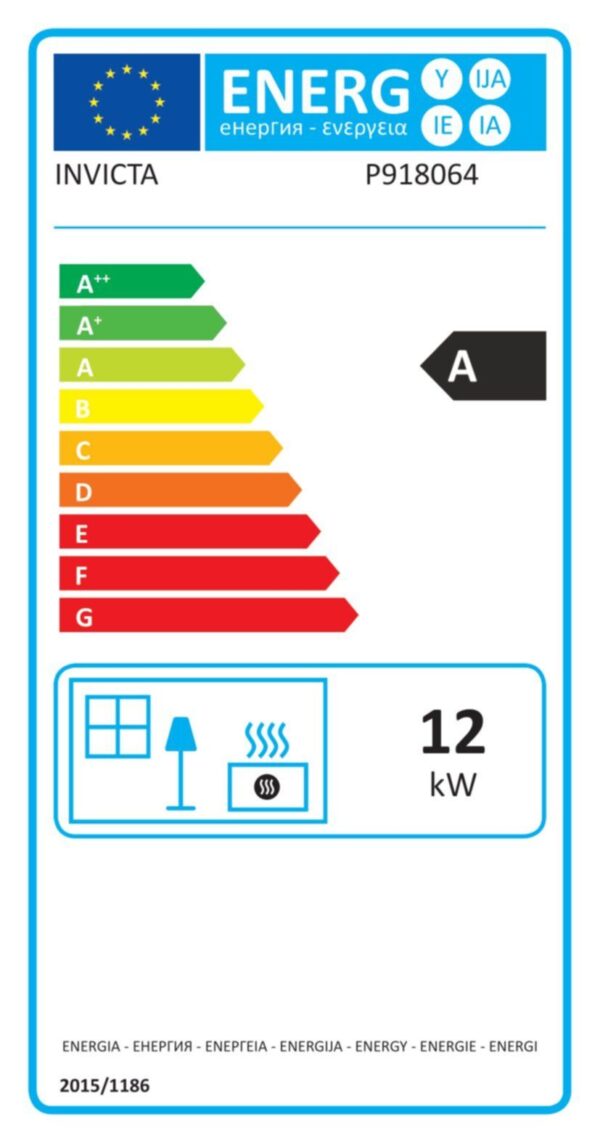 Mandor 8–18 kW Holzofen aus Gusseisen mit 66 cm langen Holzscheiten – INVICTA – Bild 4