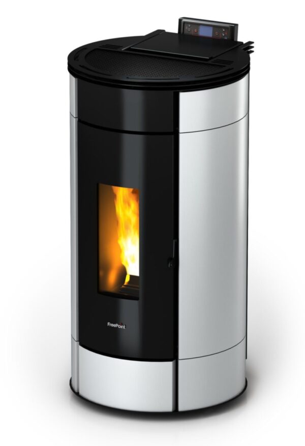 Globe 11 kW weißer versiegelter Pelletofen – FREEPOINT – Bild 5