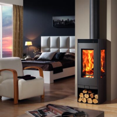 Alba 9,5 kW Holzofen mit 50 cm Holzscheiten – PANADERO
