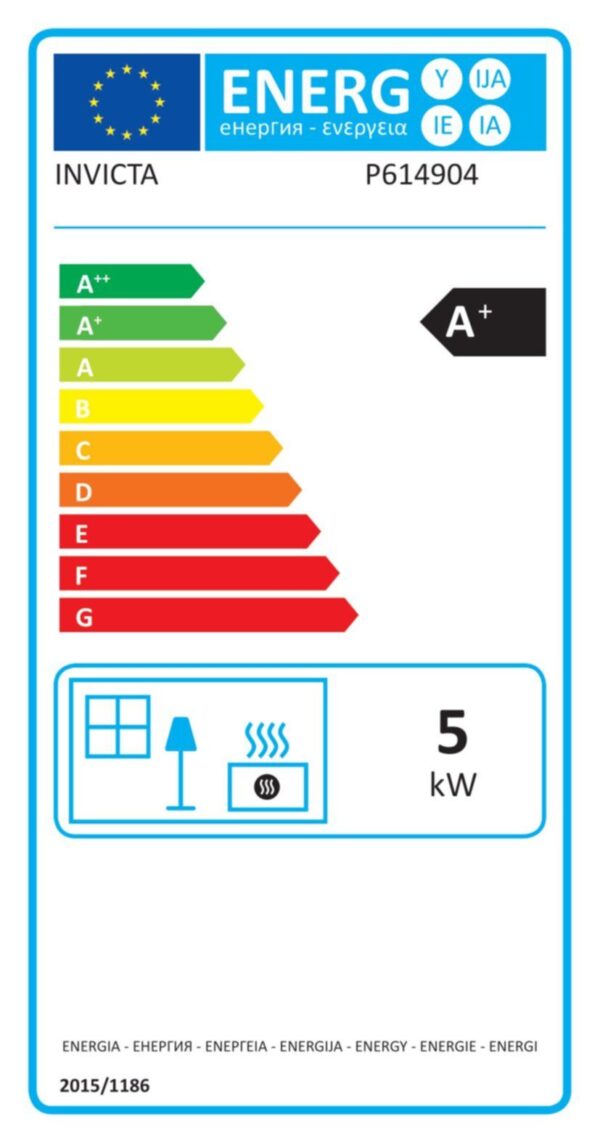 Ovatio Vertikaler Holzofen 3–7,5 kW, 32 cm Holzscheite – INVICTA – Bild 2