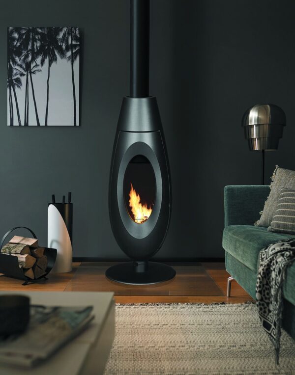 Ovatio Vertikaler Holzofen 3–7,5 kW, 32 cm Holzscheite – INVICTA – Bild 4