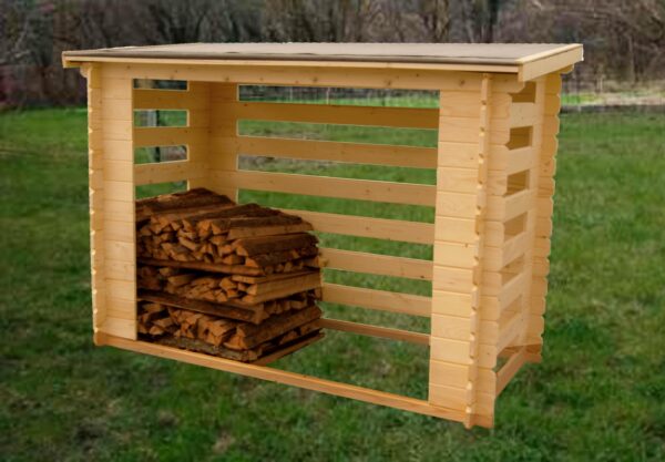 4 Kubikmeter großer Blockunterstand - FORESTA – Bild 2